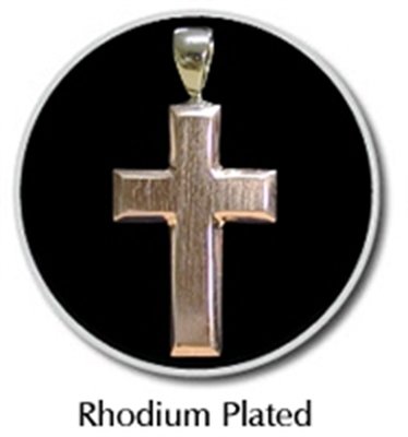  Cross With Brushed Finished Rhodium Silver