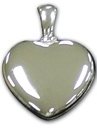 Heart Pendant Rhodium Plated Silver
